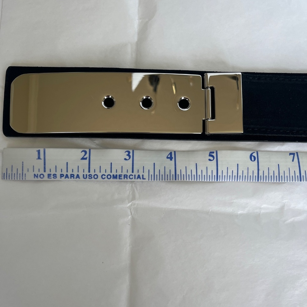 ❤️❤️ NEW ❤️❤️ Michael Michael Kors❤️ LIMITED EDITION Black Leather Suede Belt … - Picture 15 of 17